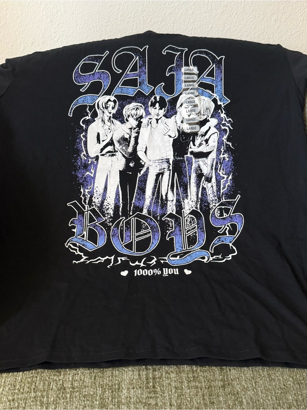 K Pop Demon Hunters - Saja Boys Adult Tee Size Large